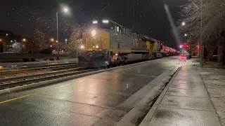 Catching A Train In The Snow! CSX Q401-21 Fayetteville, NC January 21, 2022