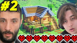 İlk Evi yaparken ARAMIZDAN BİRİ ÖLDÜ 😨 ÖLDÜN ÇIK HARDCORE 1.20 Minecraft 2.Bölüm
