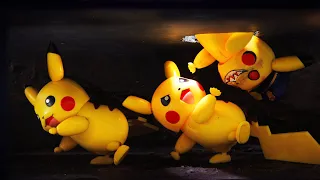 Pokemon Stop Motion Zombie Attack Pikachu Prison Break