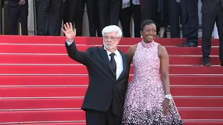 Cannes: George Lucas on the red carpet before receiving honorary Palme d'Or award | AFP