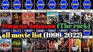 Dwayne Johnson (The rock) all movie list (1999-2022) ||