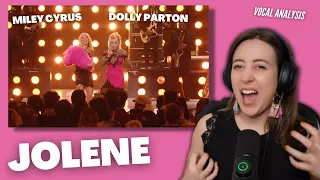 DOLLY PARTON and MILEY CYRUS "Jolene" | Vocal Coach Reacts (& Analysis) | Jennifer Glatzhofer