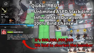 [Arknights WIP] What If Qiubai But Unlimited Skill Duration & ASPD Stack Limit