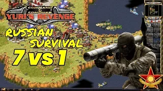 Red Alert 2 - Russian Survival Style - 7 vs 1