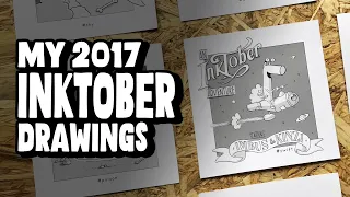 All My INKTOBER 2017 Drawings