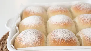 No Eggs! Incredibly easy to make this fluffy milk buns! Just need 10-Minutes to prepare