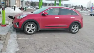 Tampere - Salla sähköautolla, Kia e-Niro 2019. 2024-03-08