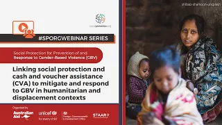 [EN] Linking SP and CVA to mitigate and respond to GBV in humanitarian and displacement contexts