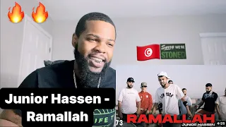 Junior Hassen - Ramallah (Official Music Video) | American Reaction🤝🏾🇺🇸🇹🇳
