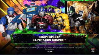 WWE 2K23 Transformers elimination chamber for the title