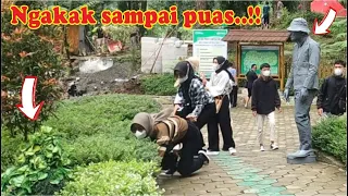 Statue prank VS Bushman Prank kocak parah..!! Patung hidup dan manusia pohon