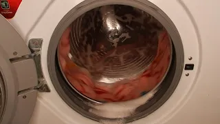 Again washing a pink blanket in a secret mode on an Lg washer (part 1)