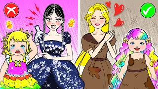 Poor OR Rich Mother And Daughter Dresses ✨ Woa Barbie England
