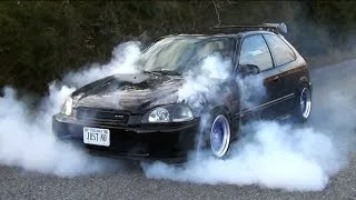 K20 Type R Hatch 2nd Gear Burnout