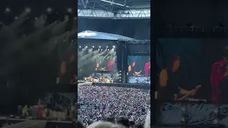 Back in Black by Brian Johnson and Lars Ulrich at the Taylor Hawkins Tribute concert at Wembley 2022