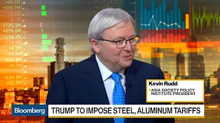 Asia Society's Rudd Says China Has Mechanisms to Retaliate on U.S. Tariffs