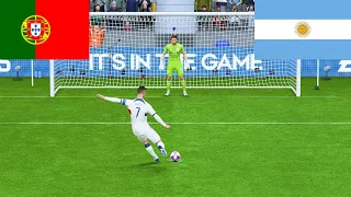 FIFA 23 ! PORTUGAL VS ARGENTINA ! RONALDO VS MESSI I  PENALTY SHOOTOUT ! PC GAME NEXT GEN 4K!