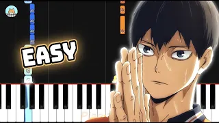 Haikyuu!!: To the Top OP 2 - "Toppakou" - EASY Piano Tutorial & Sheet Music