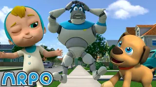 ARPO The Robot | Puppy on the LOOSE!!! | Funny Cartoons for Kids | Arpo and Daniel