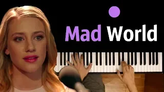 Mad World (OST "Riverdale") ● karaoke | PIANO_KARAOKE ● ᴴᴰ + SHEETS & MIDI | orig. Gary Jules