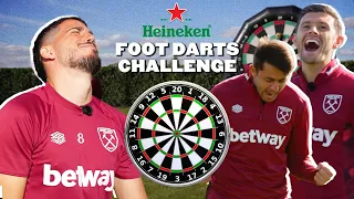 "What Have We Just Witnessed?" | Fornals, Cresswell & Fabiański | Foot Darts 🎯 Presented By Heineken