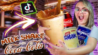 TESTANDO RECEITA DO TIK TOK ( MILK SHAKE CASEIRO )  - CHAMA A FAMÍLIA