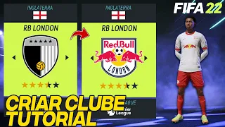 Como MUDAR o EMBLEMA e os UNIFORMES no modo CRIAR UM CLUBE no FIFA 22 - [TUTORIAL PT-BR PC]