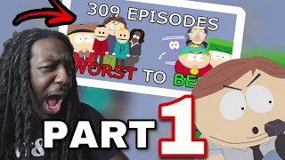 EVERY South Park RANKED from WORST to BEST  Part 1 ( live Stream )