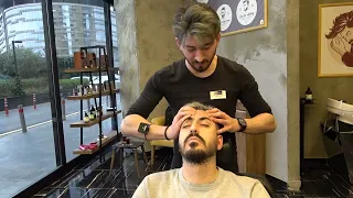 💈 Asmr Barber Head Massage | Face Massage | Back Masage