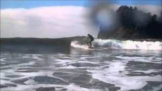 Old man surfing