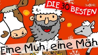 Eine Muh, eine Mäh - Weihnachtslieder zum Mitsingen || Kinderlieder