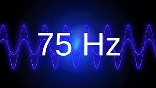 75 Hz clean pure sine wave BASS TEST TONE frequency