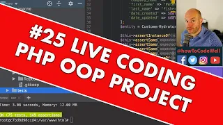 Live PHP Coding Stream #25 Creating OOP course for FreeCodeCamp - Hydrating Status and Customer Data