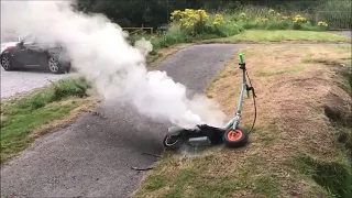 CAUGHT ON FIRE 🔥RAZOR ELECTRIC SCOOTER
