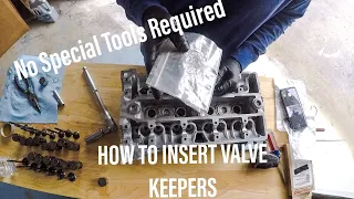 How to Install Valve Keepers | No Special Tools Required | Toyota MR2 7AGE Build