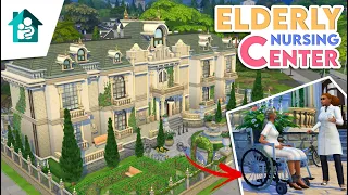 i built Elderly CARING CENTER in sims 4  NO CC  The Sims 4 Growing together speed build  sims 4