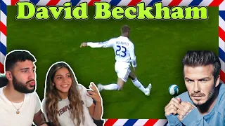 Americans React To David Beckham EPIC Goals & Assists!