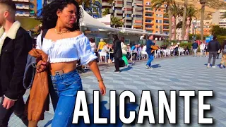 ALICANTE 🇪🇦 Beautiful City in Spain Costa Blanca February 2023 Walking Tour 4K