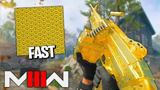 The Fastest Way to Get the Gold/Gilded Camo for LMG's in Modern Warfare 3