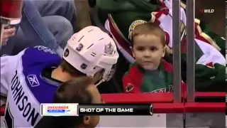 Kid stares Jack Johnson down