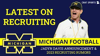 Michigan Football Recruiting Rumors On 5-Star Jadyn Davis, Jyaire Hill Commitment, Jim Harbaugh News