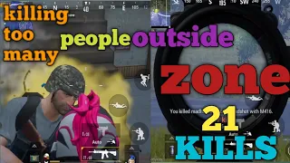 KILLING TOO MANY PEOPLE OUTSIDE ZONE I PUBGMOBILE I EXPERTBRO'S