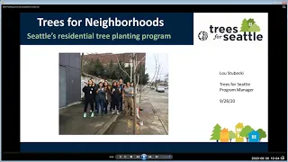 Tree Planting and Care Webinar, with Trees for Seattle