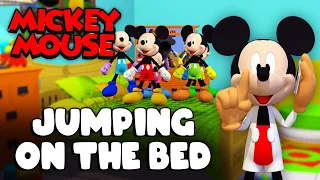 FIVE LITTLE MICKEY MOUSE JUMPING ON THE BED | Nursery Rhymes