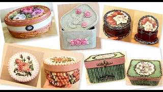 DIY/5 Beautiful jewelry boxes ideas / Home decor ideas/Cardboard craft