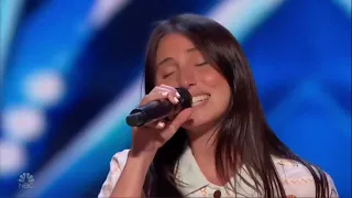GOLDEN BUZZER: Lily Meola's Original Song may bring back childhood memories | Auditions | AGT 2022