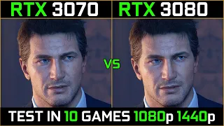 RTX 3070 vs RTX 3080 | Test in 10 Latest Games | 1080p - 1440p