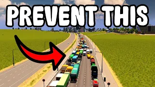 6 POWERFUL tips to AVOID traffic nightmares in Cities: Skylines