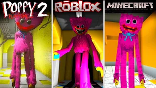 Poppy Playtime vs Minecraft PE vs Roblox | Kissy Missy Comparison