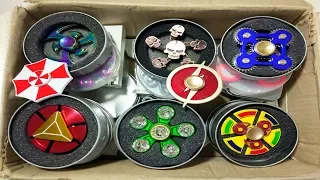 Unboxing Tons of Fidget Spinners ! Iron Man, Skull, Gear, Flash, Metal Blade, Double Layer!
